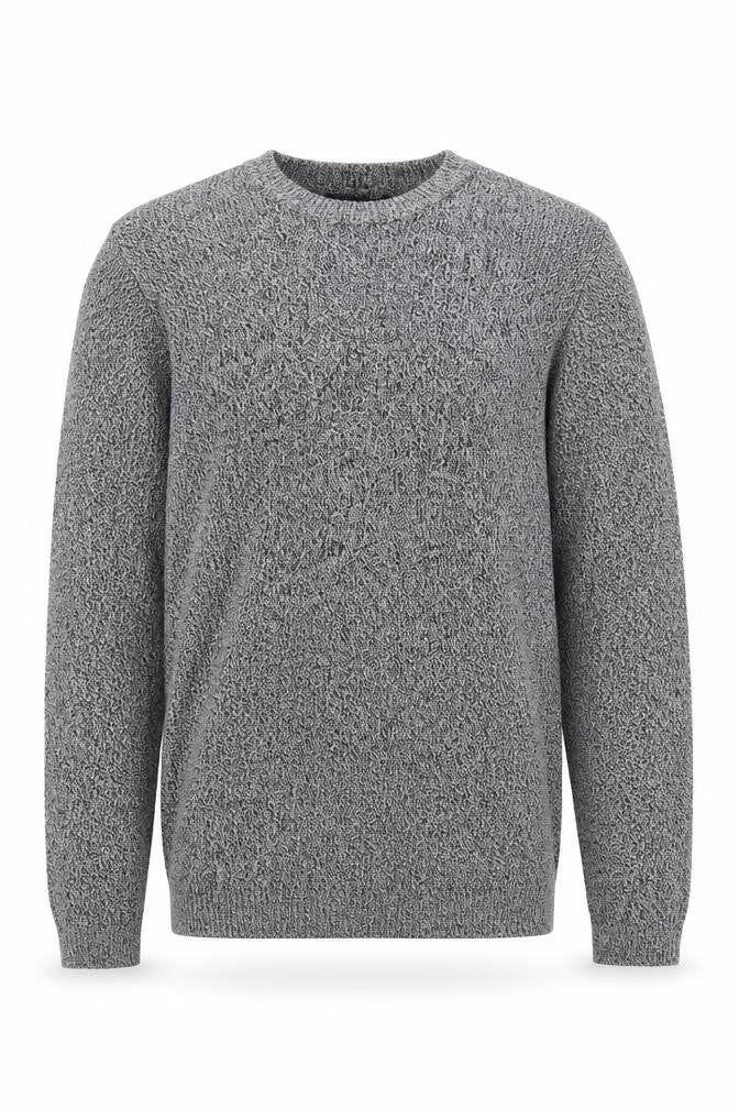 New Look  Mens Grey Round Neck  Cotton Pullover Jumper Size S