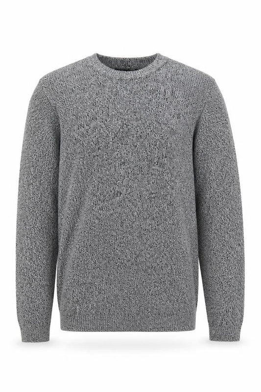 New Look  Mens Grey Round Neck  Cotton Pullover Jumper Size S