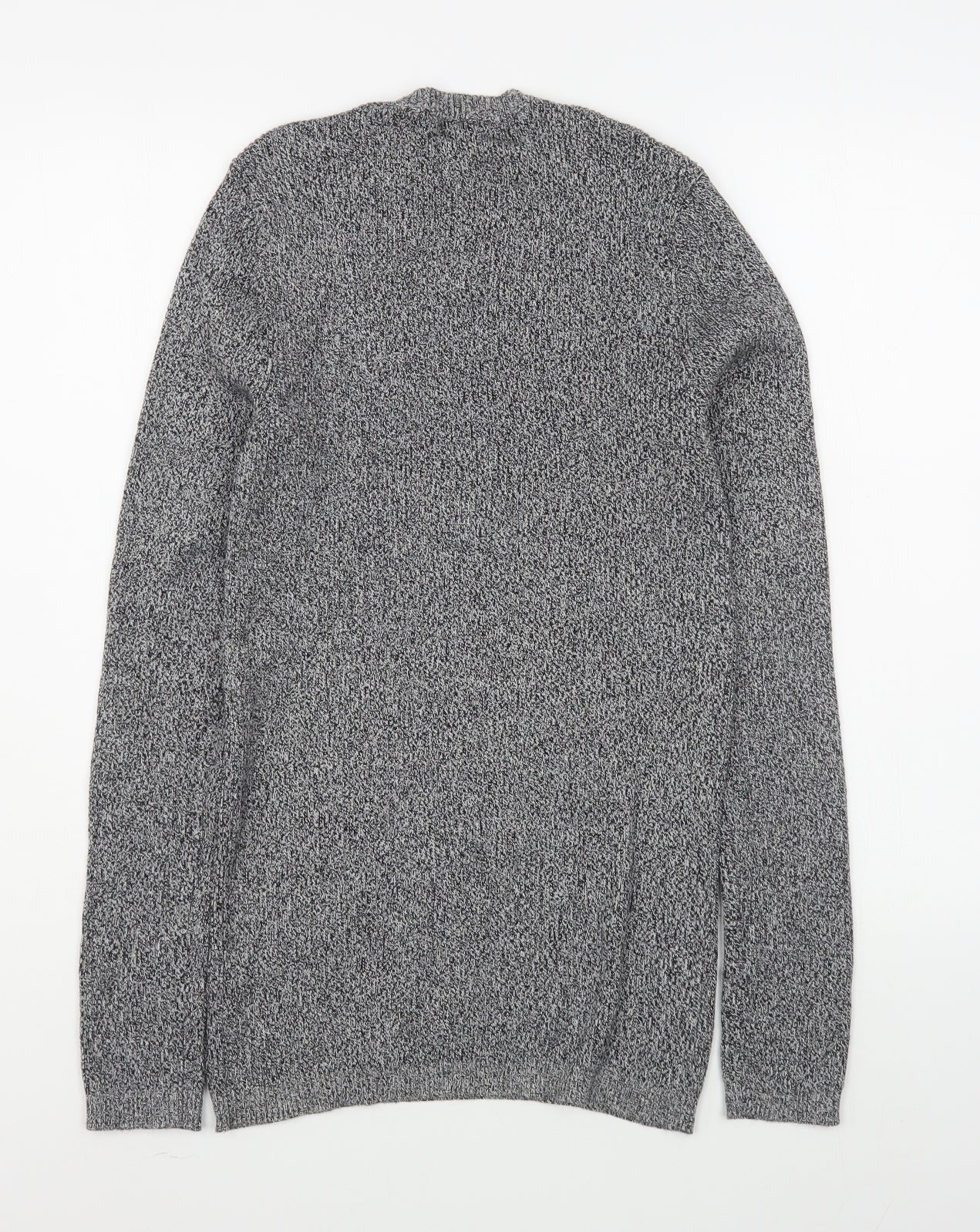 New Look  Mens Grey Round Neck  Cotton Pullover Jumper Size S