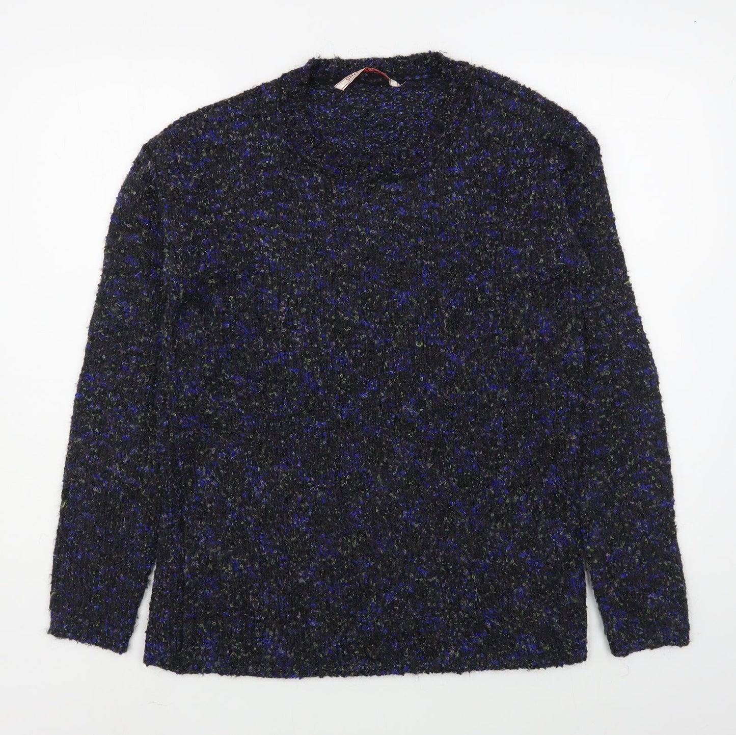 SHCollection Mens Multicoloured Round Neck  Acrylic Pullover Jumper Size M