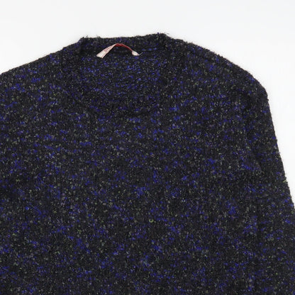 Preloved SHCollection Mens Multicoloured Round Neck  Acrylic Pullover Jumper Size M - Detail