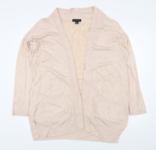 Primark Womens Pink V-Neck  Viscose Cardigan Jumper Size 10
