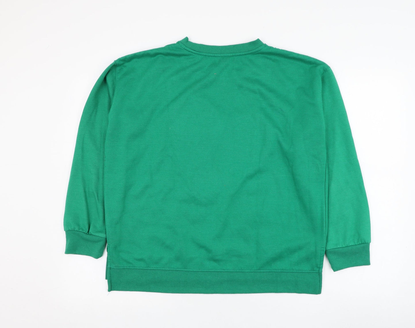 M&Co Womens Green  Polyester Pullover Sweatshirt Size 14  Pullover - Love