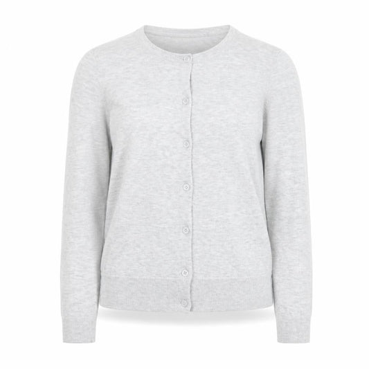New Look Womens Grey Round Neck  Polyester Cardigan Jumper Size 12