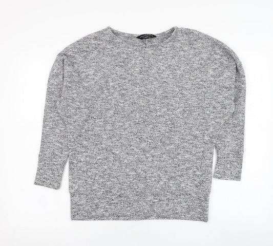 Dorothy Perkins Womens Grey  Polyester Pullover Sweatshirt Size 8  Pullover