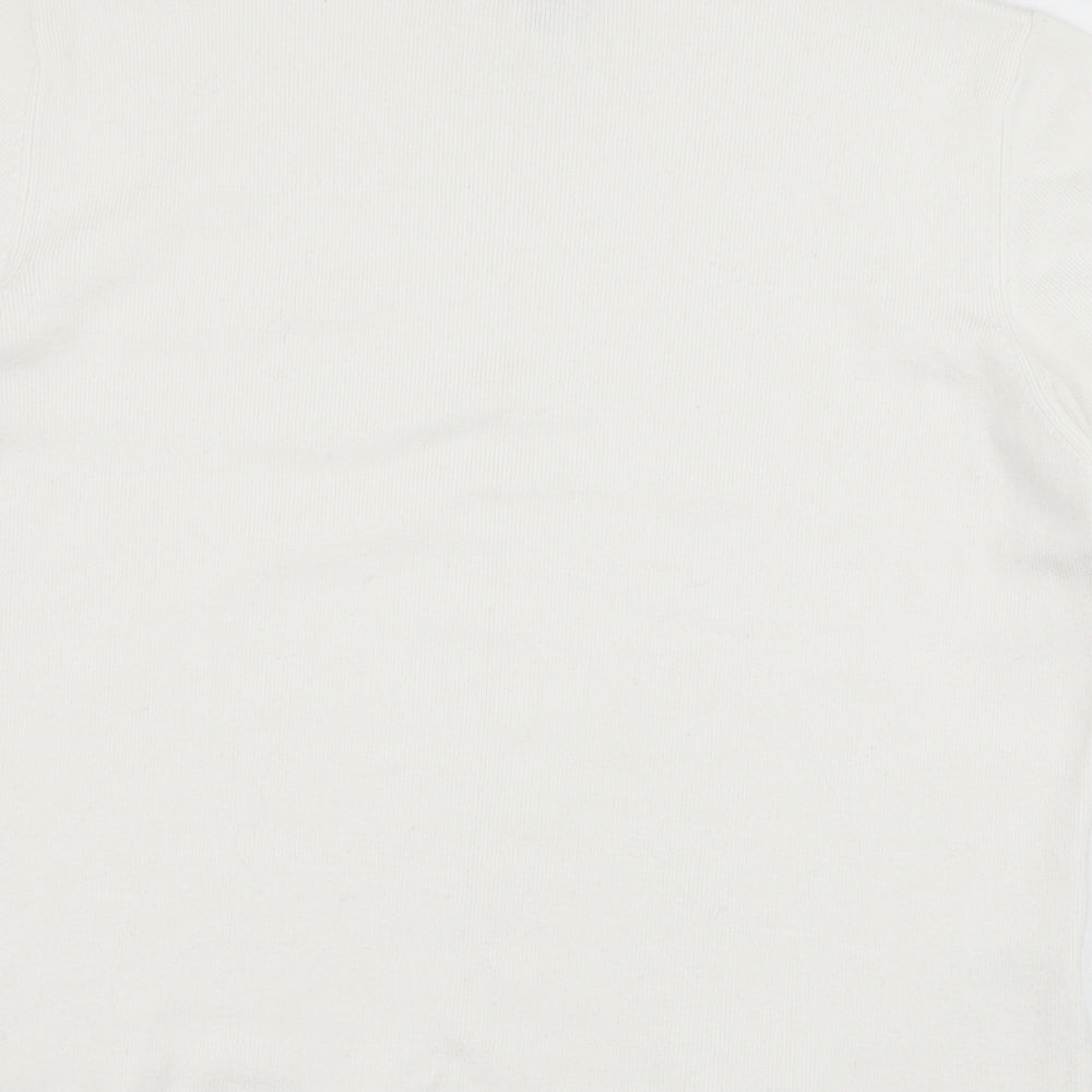 CC Womens Ivory  Viscose Pullover Sweatshirt Size L  Pullover