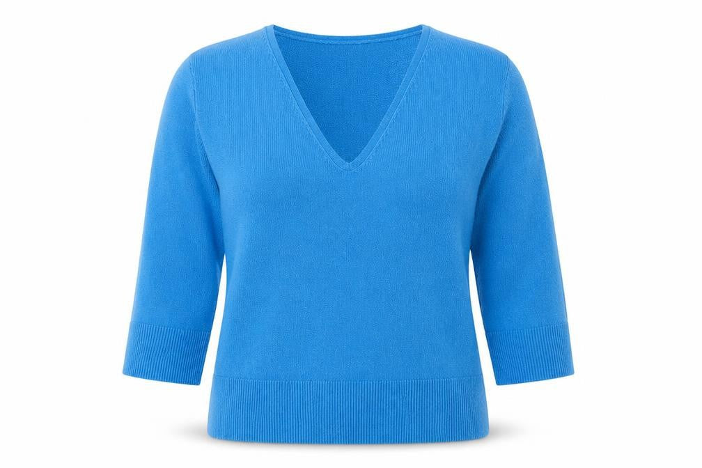 M&Co Womens Blue  Acrylic Pullover Sweatshirt Size M  Pullover