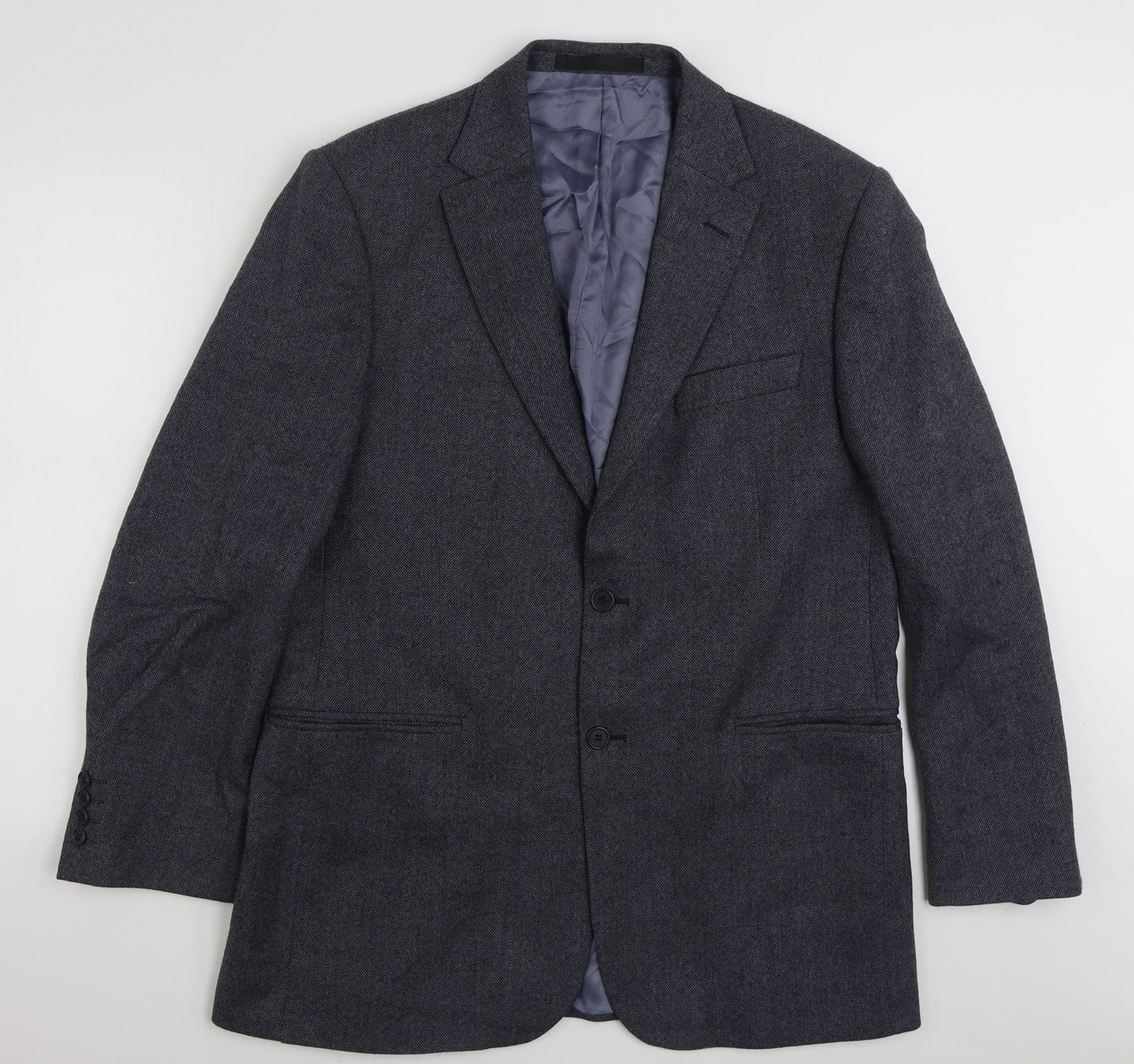 Marks and Spencer Mens Blue  Wool Jacket Suit Jacket Size M