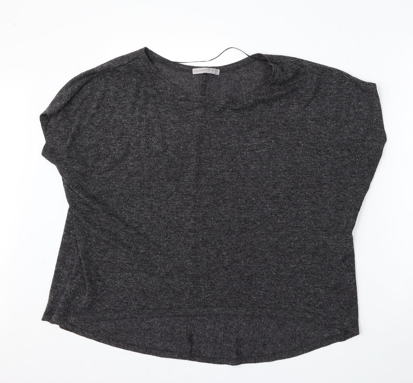 Atmosphere Womens Grey Round Neck  Polyester Pullover Jumper Size 10
