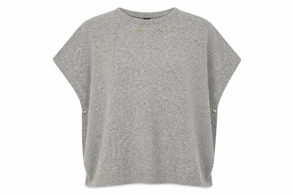 Izabel London Womens Beige Round Neck  Polyester Pullover Jumper Size 10