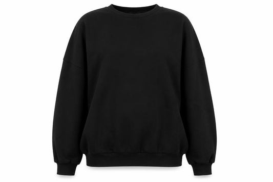 PRETTYLITTLETHING Womens Black  Polyester Pullover Sweatshirt Size 12   - New york