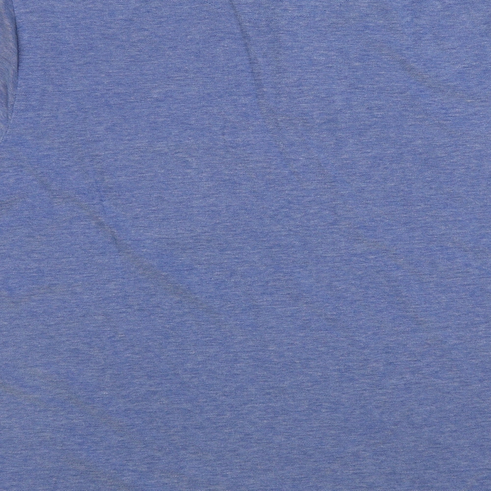LE SHARK  Mens Blue  Cotton  Polo Size M Collared Button