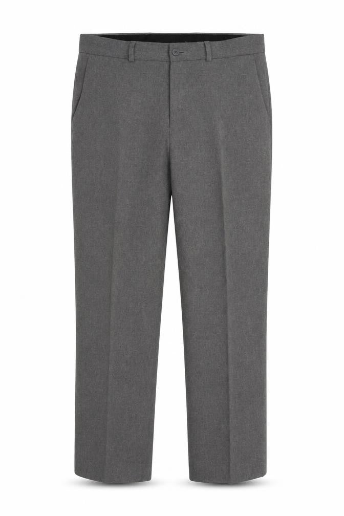 BHS Mens Grey  Polyester Trousers  Size 34 in L28 in Regular Zip