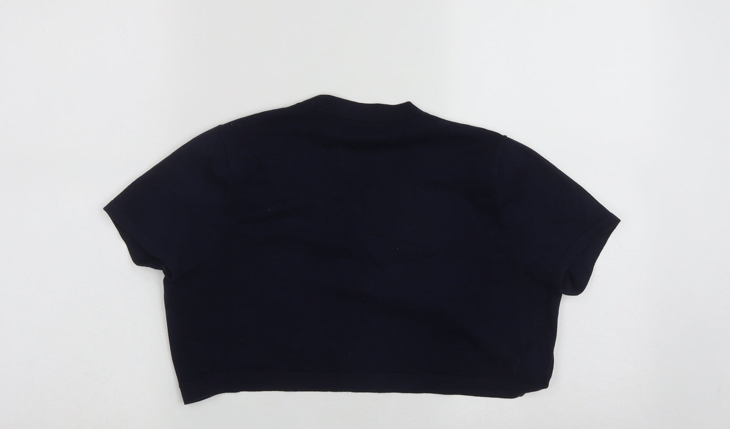 Monsoon Womens Blue Round Neck  Polyester Cardigan Jumper Size M