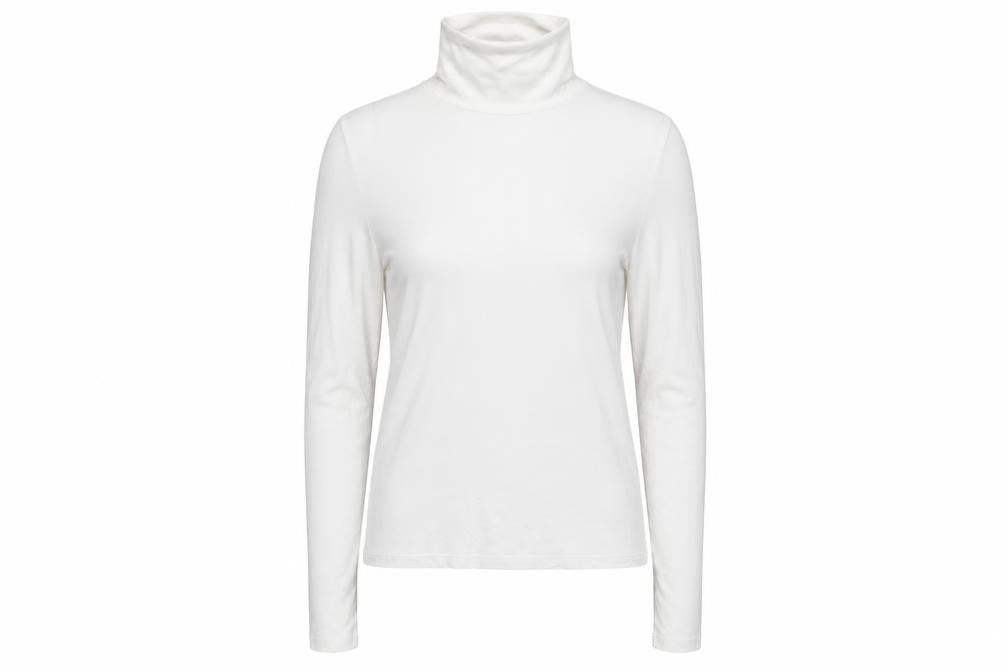 Divided Womens White Roll Neck  Viscose Pullover Jumper Size S