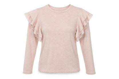 M&Co Womens Pink Round Neck  Polyester Pullover Jumper Size 8