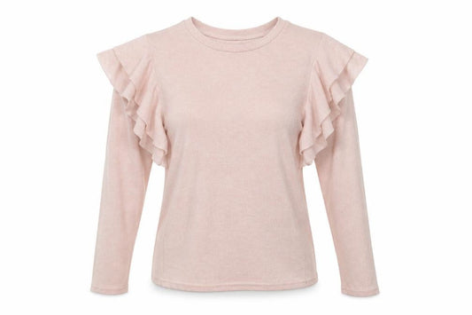 M&Co Womens Pink Round Neck  Polyester Pullover Jumper Size 8
