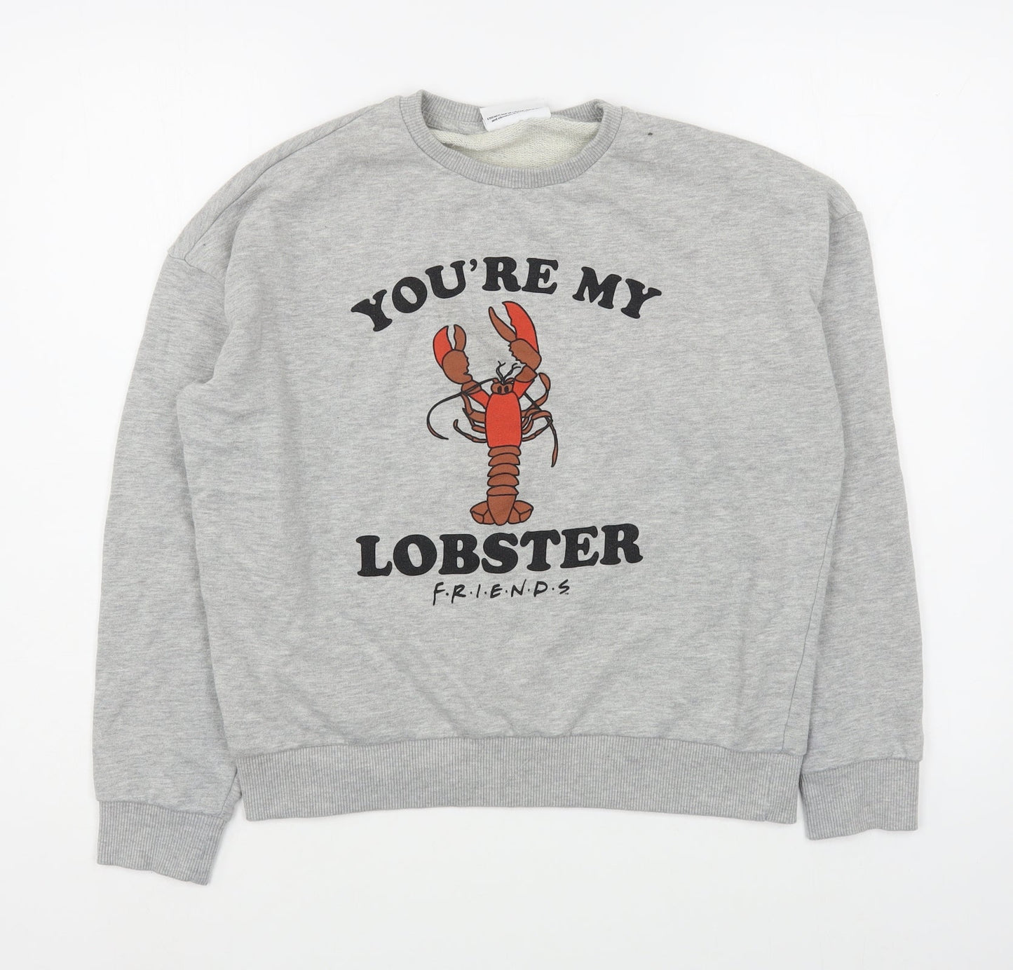 M&Co Girls Grey  Cotton Pullover Sweatshirt Size 14 Years  Pullover