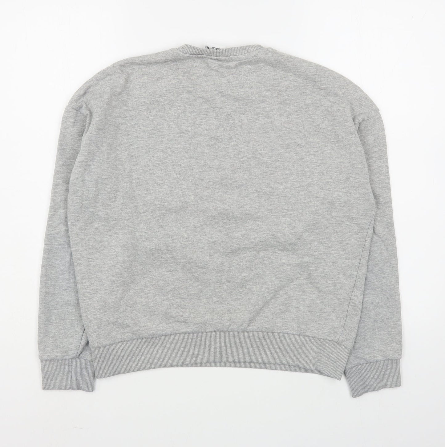 M&Co Girls Grey  Cotton Pullover Sweatshirt Size 14 Years  Pullover