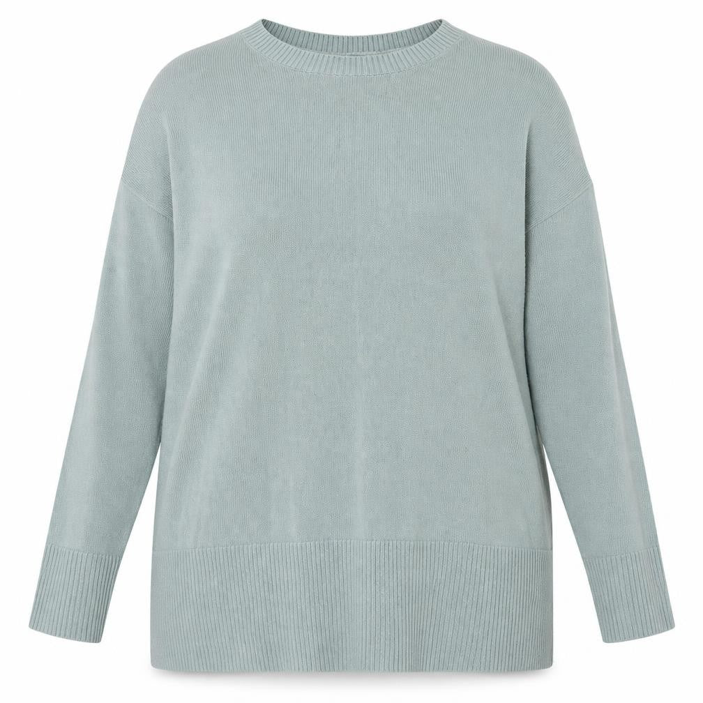 Matalan Womens Green Boat Neck  Acrylic Pullover Jumper Size 16