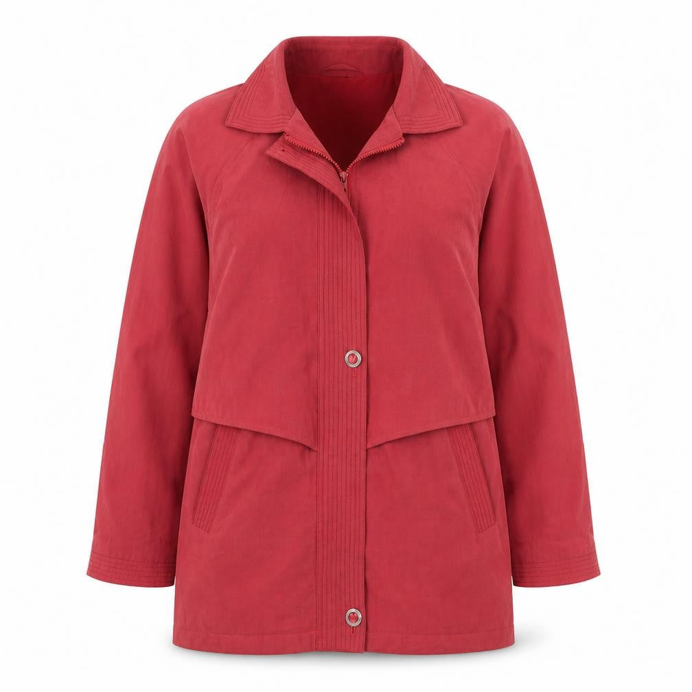 Gold Womens Pink   Overcoat Coat Size M  Zip