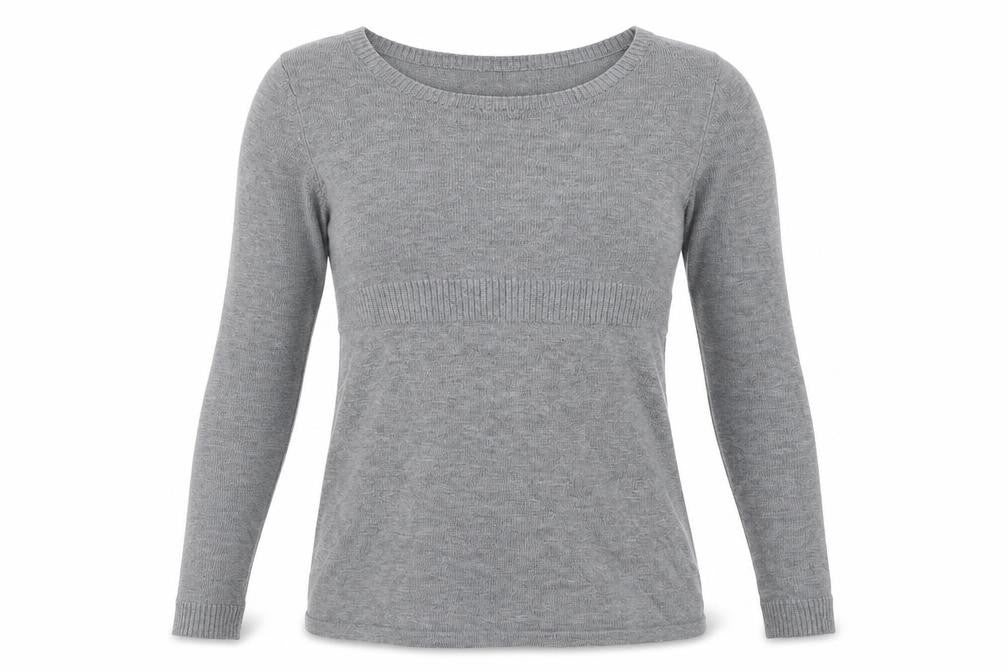 H&M Womens Grey Boat Neck  Acrylic Pullover Jumper Size S