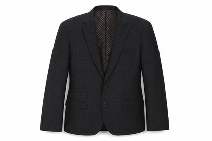 F&F Mens Grey Check Polyester Jacket Suit Jacket Size 42