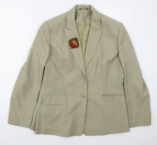 Dunnes Womens Beige  Polyester Jacket Suit Jacket Size 18