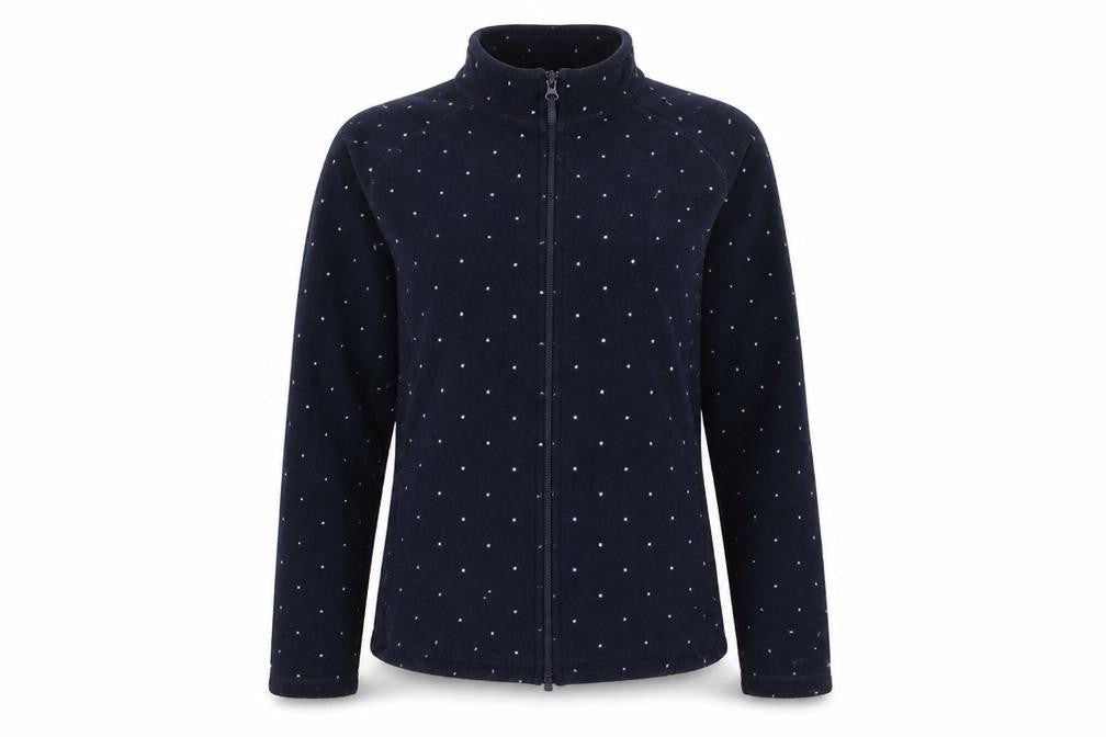 TU Womens Blue Polka Dot  Jacket  Size 8  Zip
