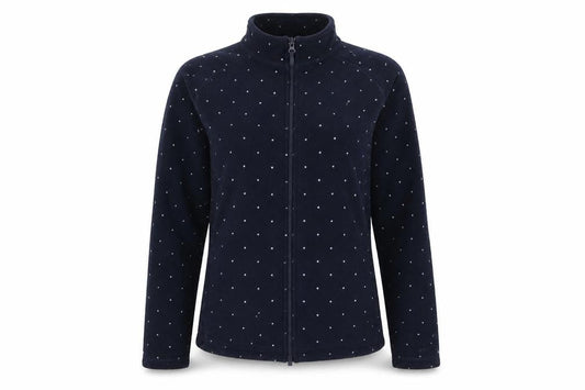 Tu Womens Blue Polka Dot  Jacket  Size 8  Zip