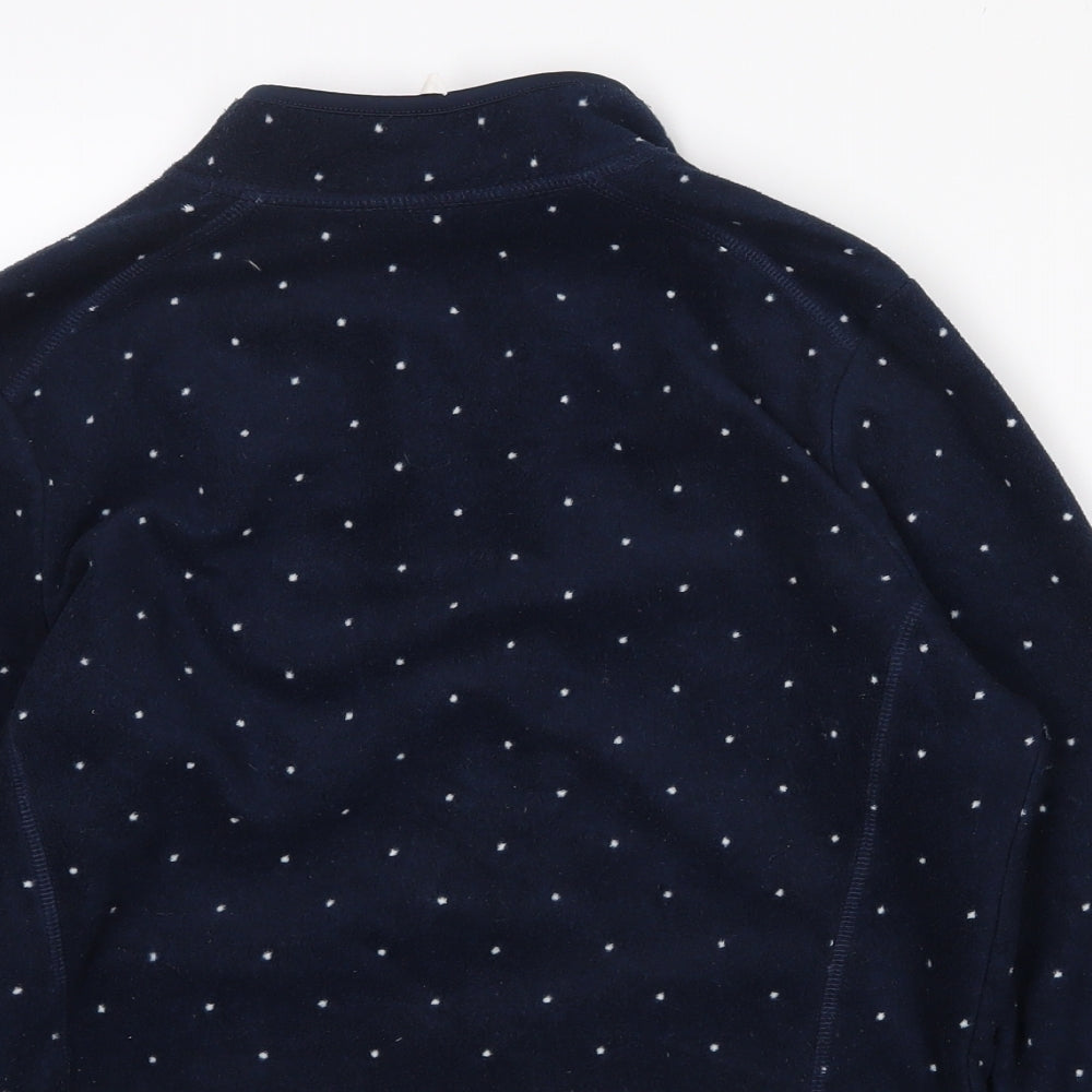 TU Womens Blue Polka Dot  Jacket  Size 8  Zip