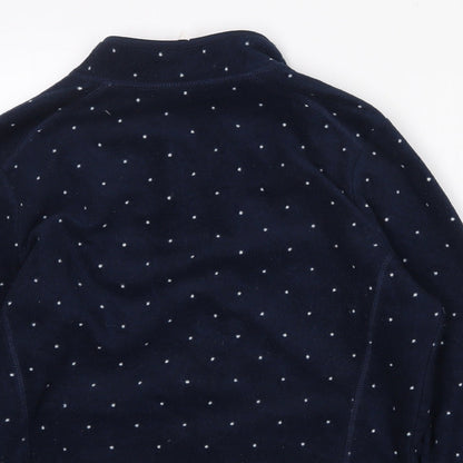 Tu Womens Blue Polka Dot  Jacket  Size 8  Zip