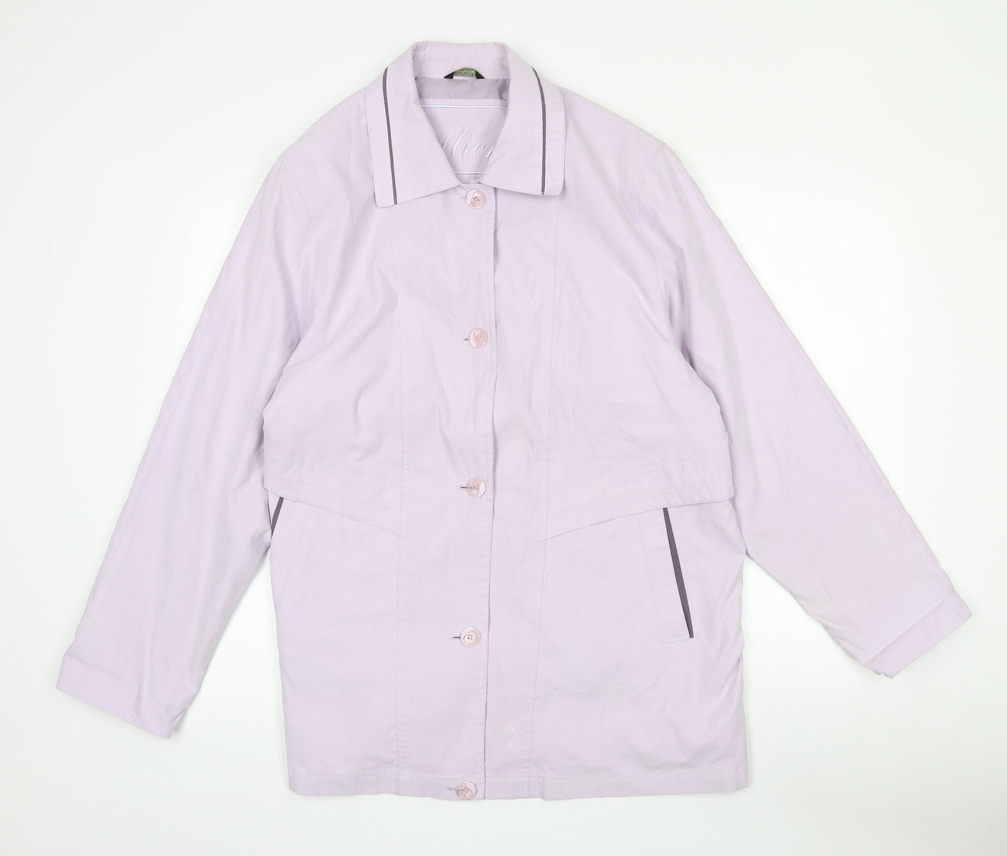 Debenhams Womens Purple   Jacket Coat Size 16  Button