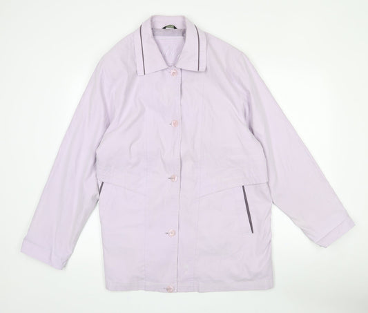Debenhams Womens Purple   Jacket Coat Size 16  Button