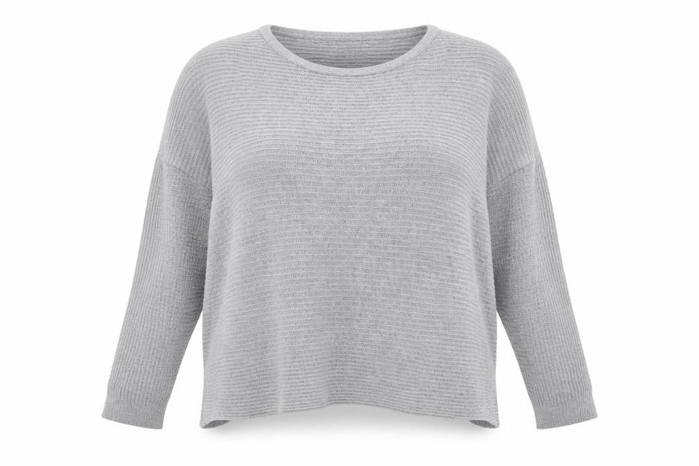 SheIn Womens Grey Round Neck  Polyester Pullover Jumper Size 14   - 14-16