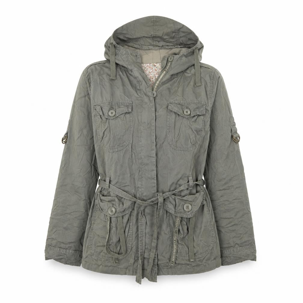 Demin Co Womens Green   Overcoat Coat Size 12  Button