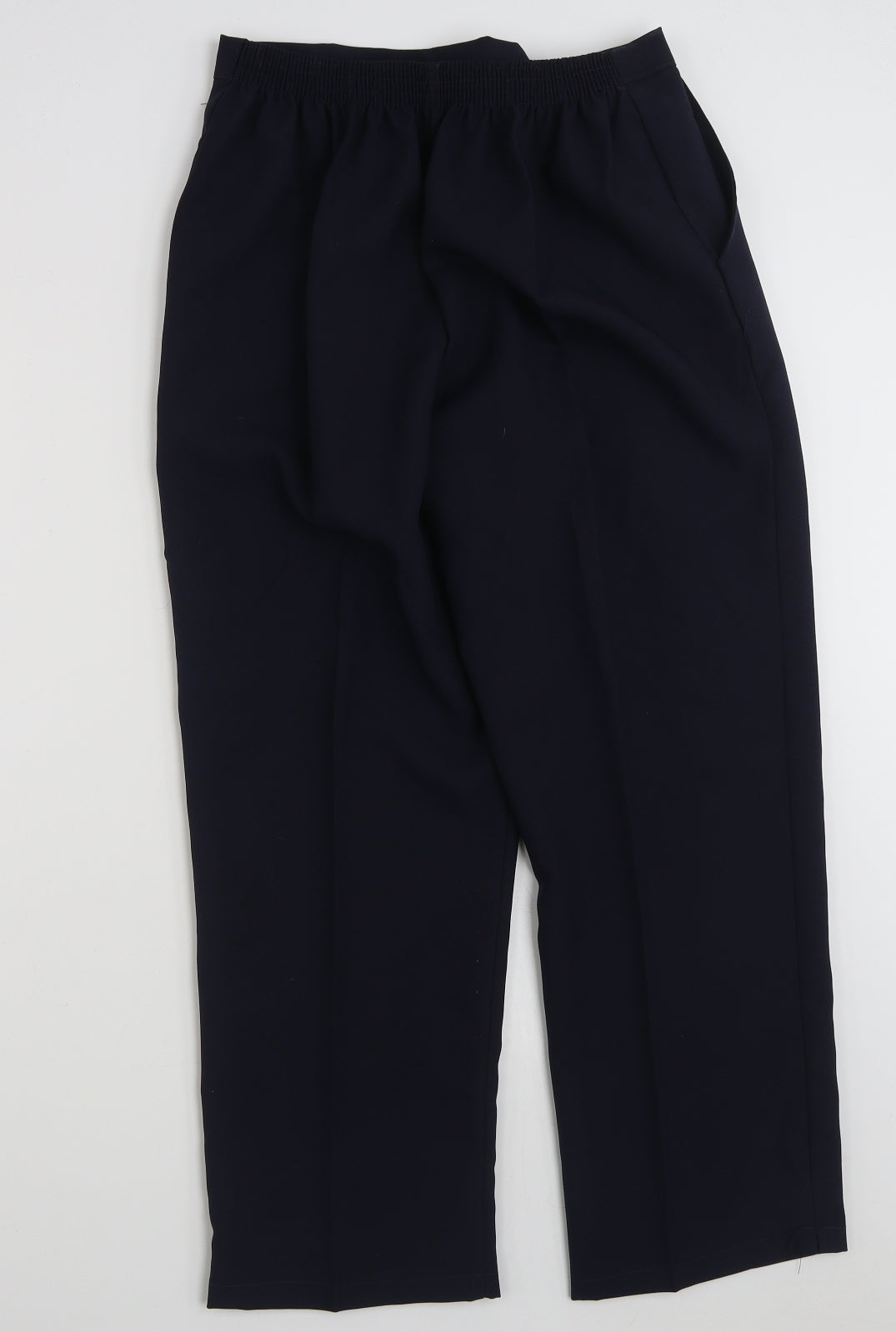 Preworn Womens Blue  Polyester Trousers  Size 16 L26 in Regular