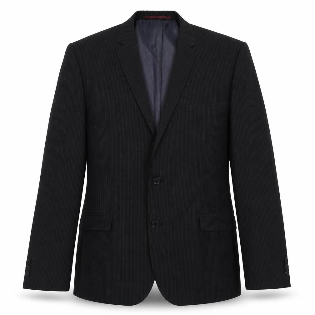 NEXT Mens Black Striped  Jacket Suit Jacket Size 44