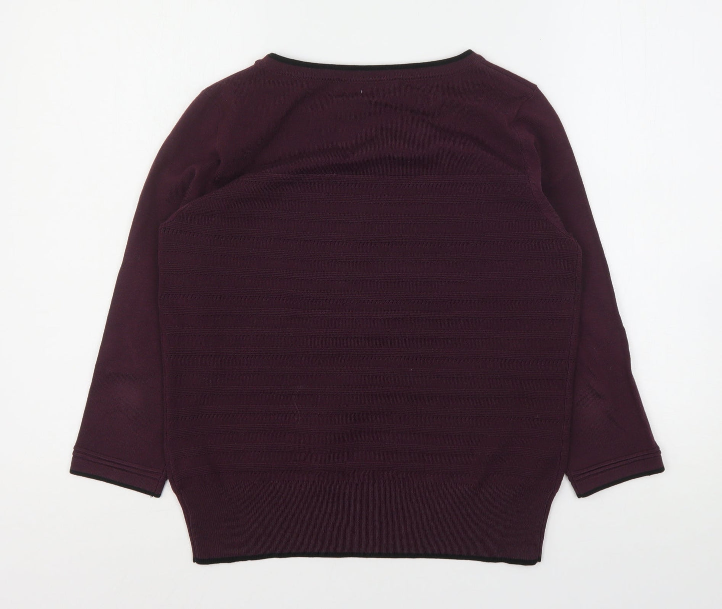Principles  Womens Purple Round Neck  Acrylic Pullover Jumper Size 14