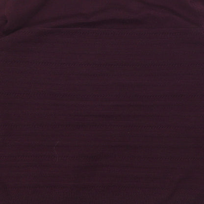 Principles Womens Purple Round Neck  Acrylic Pullover Jumper Size 14