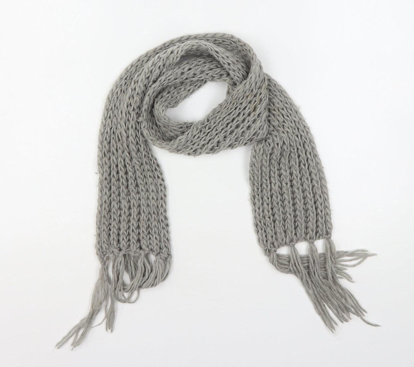 Preworn Womens Grey  Polyester  Scarf