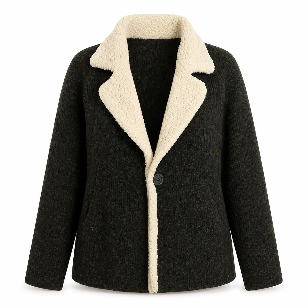 Primark Womens Green V-Neck  Polyester Cardigan Jumper Size 6