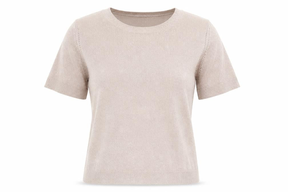 Classics Womens Pink  Modal Basic T-Shirt Size 14 Crew Neck