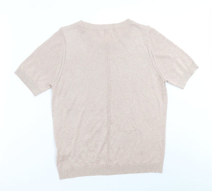 Classics Womens Pink  Modal Basic T-Shirt Size 14 Crew Neck