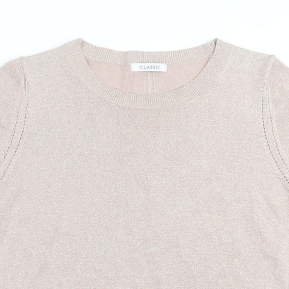 Classics Womens Pink  Modal Basic T-Shirt Size 14 Crew Neck