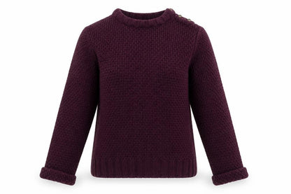 Next Womens Purple Crew Neck  Cotton Pullover Jumper Size 10