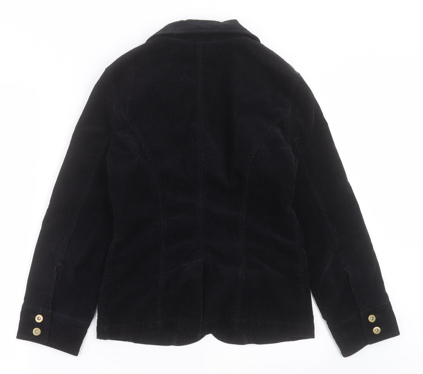 Marks and Spencer Womens Black   Jacket Blazer Size 8  Button