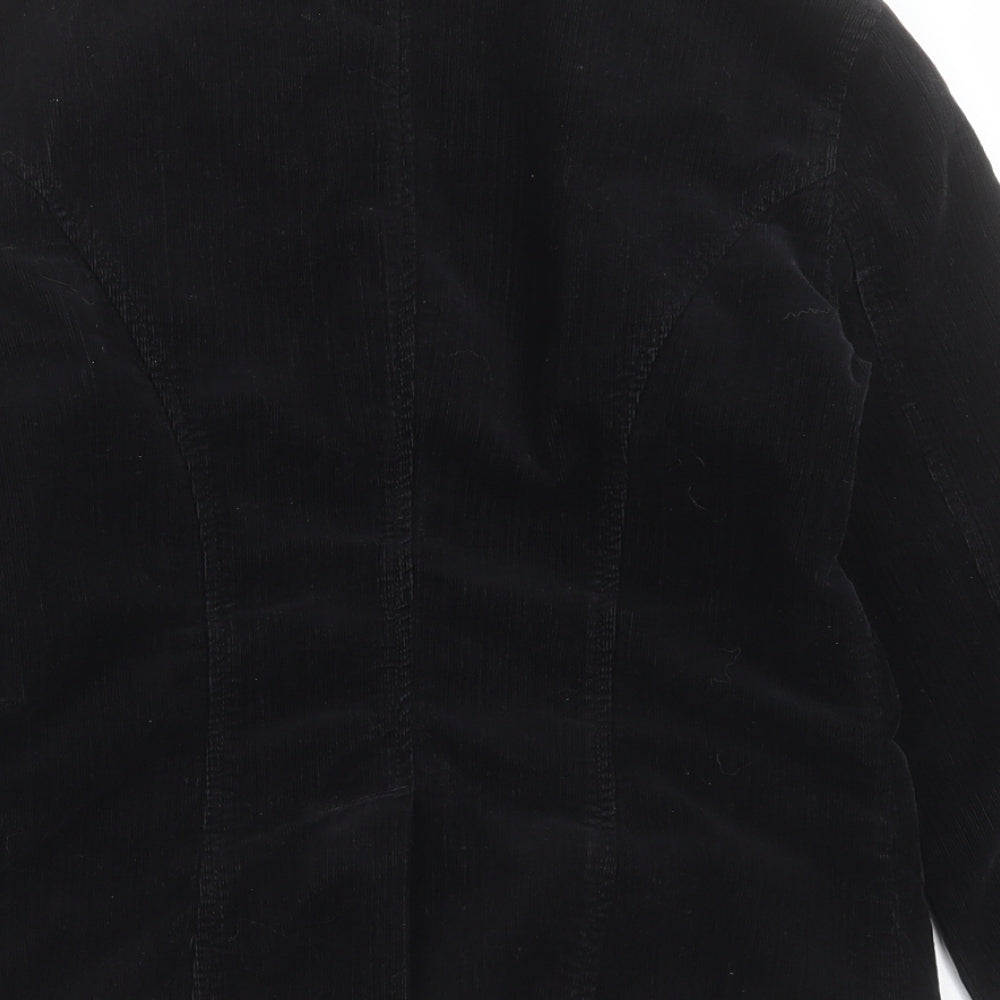 Marks and Spencer Womens Black   Jacket Blazer Size 8  Button