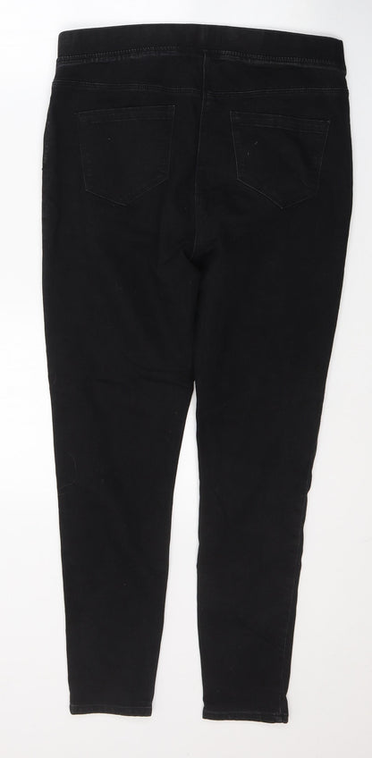 Preloved Studio Womens Black  Cotton Jegging Jeans Size 12 L27 in Regular - Back