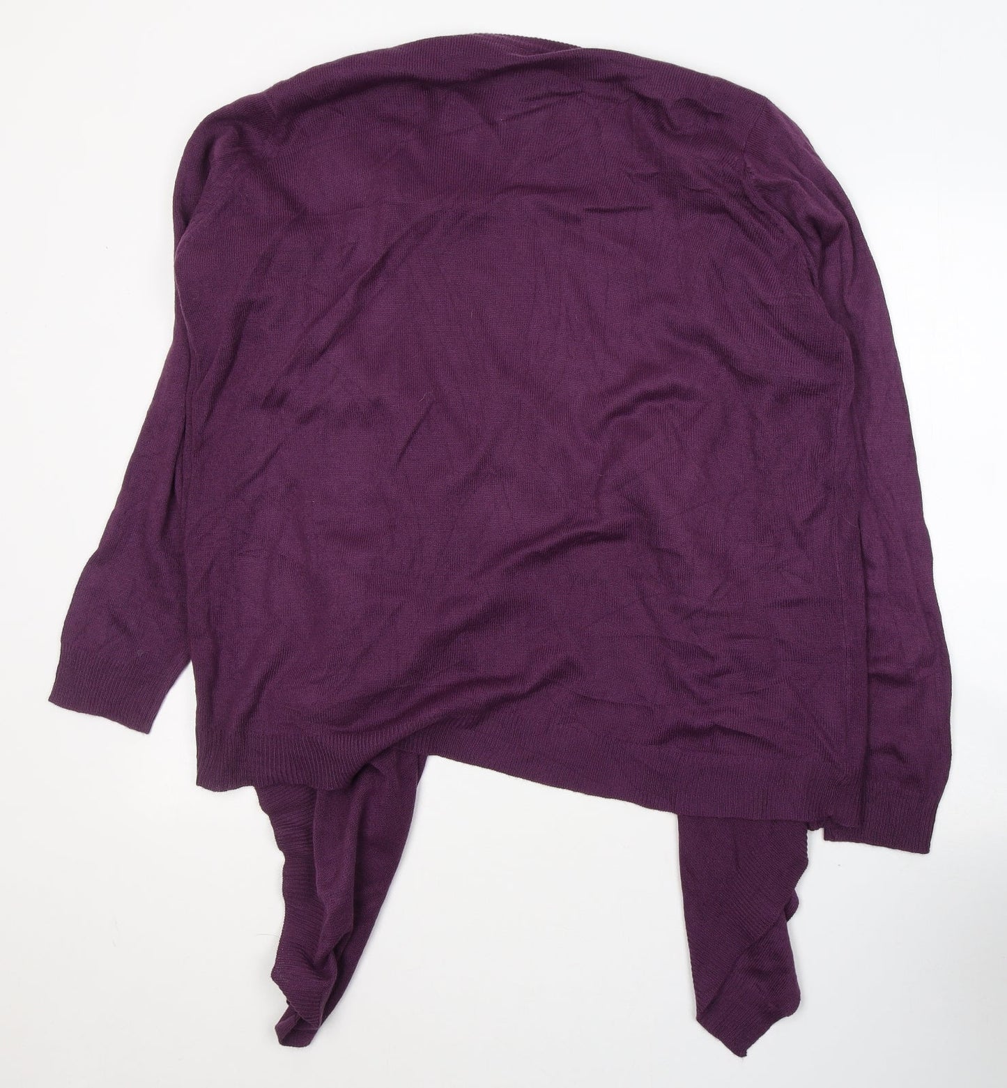 Wardrobe Womens Purple Round Neck  Acrylic Pullover Jumper Size 16